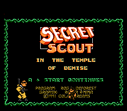 Secret Scout in Temple of Demise