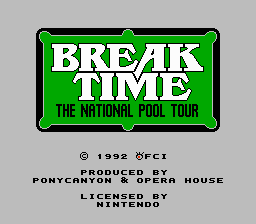 Break Time: The National Pool Tour
